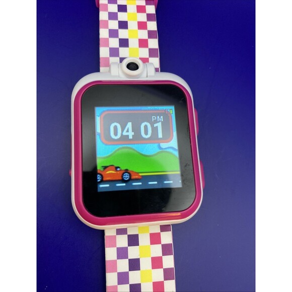iTECH Jr- Kids Pink Smartwatch With EarPhones-STEM Games, Audio Books Used - Picture 1 of 8
